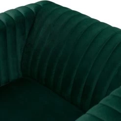 RENDEZ VOUS DéCO Fauteuil Gatsby En Velours Vert Foncé - Vert 10 RENDEZ VOUS DéCO Fauteuil Gatsby En Velours Vert Foncé - Vert -Pas Cher Fauteuil Magasin 8651796 4