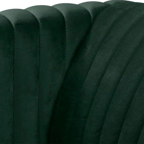 RENDEZ VOUS DéCO Fauteuil Gatsby En Velours Vert Foncé - Vert 7 RENDEZ VOUS DéCO Fauteuil Gatsby En Velours Vert Foncé - Vert – Image 5