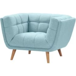RENDEZ VOUS DéCO Fauteuil Carmen Capitonné Bleu Clair - Bleu 9 RENDEZ VOUS DéCO Fauteuil Carmen Capitonné Bleu Clair - Bleu -Pas Cher Fauteuil Magasin 8651799 3