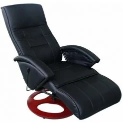 HELLOSHOP26 Fauteuil De Massage Confort Relaxant Massage Massant Détente Noir - Noir