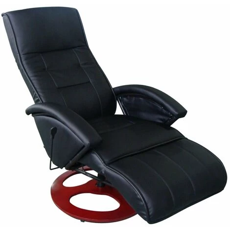 HELLOSHOP26 Fauteuil De Massage Confort Relaxant Massage Massant Détente Noir - Noir 3 HELLOSHOP26 Fauteuil De Massage Confort Relaxant Massage Massant Détente Noir - Noir