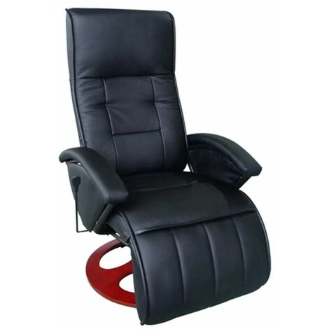 HELLOSHOP26 Fauteuil De Massage Confort Relaxant Massage Massant Détente Noir - Noir 4 HELLOSHOP26 Fauteuil De Massage Confort Relaxant Massage Massant Détente Noir - Noir – Image 2