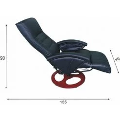 HELLOSHOP26 Fauteuil De Massage Confort Relaxant Massage Massant Détente Noir - Noir 11 HELLOSHOP26 Fauteuil De Massage Confort Relaxant Massage Massant Détente Noir - Noir -Pas Cher Fauteuil Magasin 882777 5