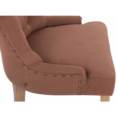 DéCOSHOP26 Chaise De Salle à Manger Bureau Ou Coiffeuse Capitonné En Tissu Marron - Marron 6 DéCOSHOP26 Chaise De Salle à Manger Bureau Ou Coiffeuse Capitonné En Tissu Marron - Marron – Image 4
