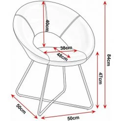 DéCOSHOP26 Fauteuil Chaise Lounge Design En Velours Crème Pieds En Métal - Crèmem 7 DéCOSHOP26 Fauteuil Chaise Lounge Design En Velours Crème Pieds En Métal - Crèmem -Pas Cher Fauteuil Magasin 9357256 3